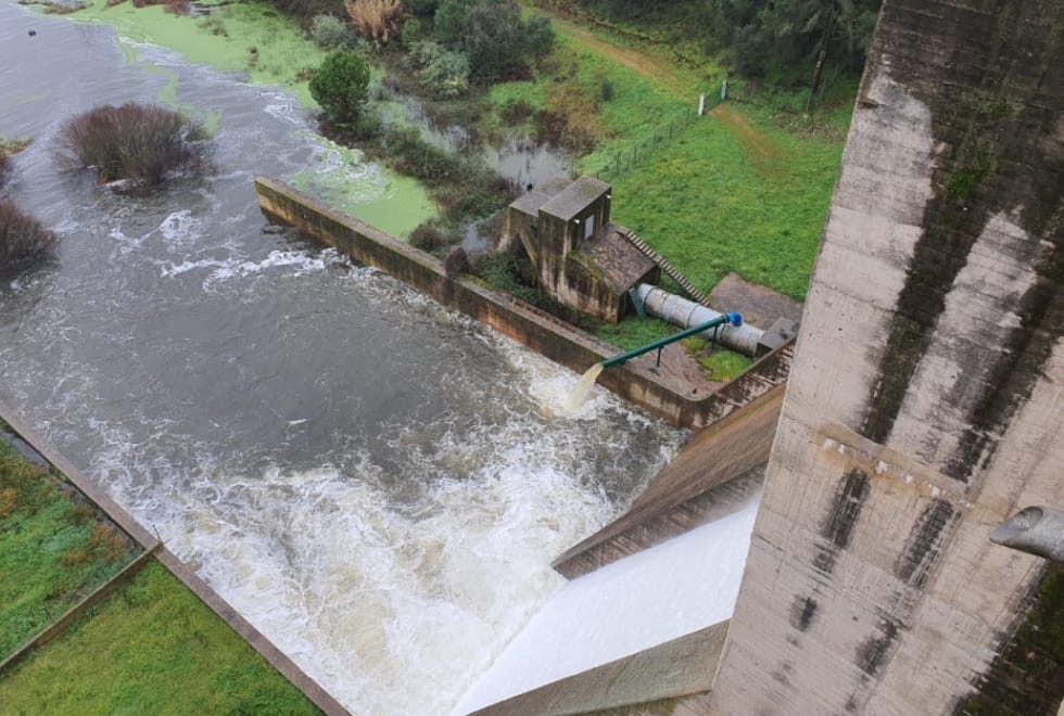 Barragem do Caia efetua descargas pelo terceiro ano consecutivo