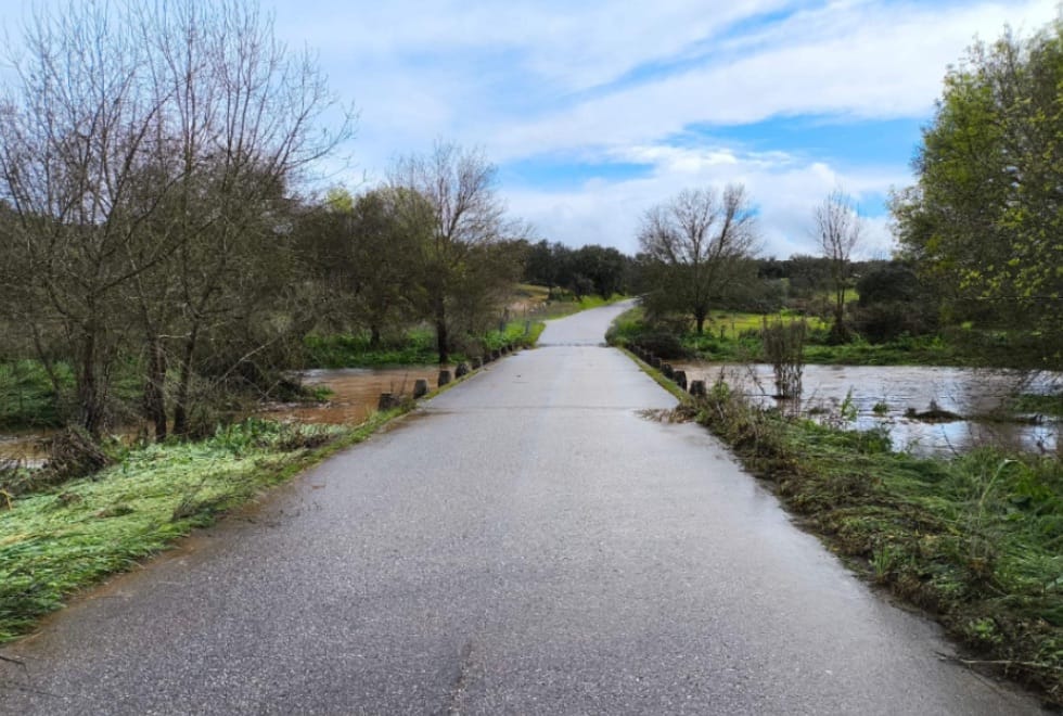 Vento e chuvas fortes obrigaram ao corte de várias estradas no Alentejo