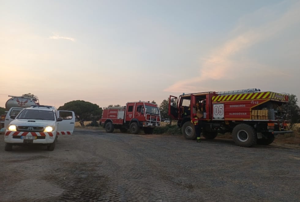 Fogo em Aljustrel dominado, mas ainda com 200 operacionais no terreno